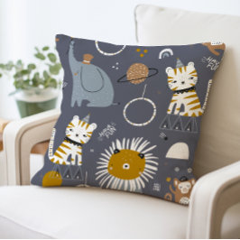 かわいいサファリ動物装飾枕、おもしろい動物 クッション