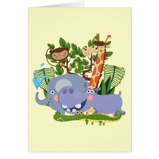 かわいいサファリ動物 (正面)