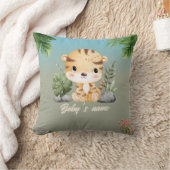 かわいいサファリ動物2サイドタイガーゾウ クッション (ブランケット)