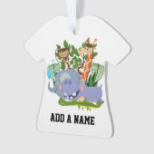 かわいいサファリ動物 オーナメント (正面)