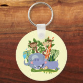 かわいいサファリ動物 キーホルダー (正面)