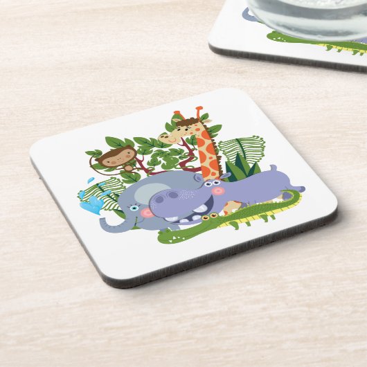 かわいいサファリ動物 コースター (左側)