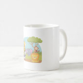 かわいいサファリ動物 コーヒーマグカップ (正面右)
