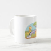 かわいいサファリ動物 コーヒーマグカップ (正面左)