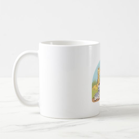 かわいいサファリ動物 コーヒーマグカップ (左)