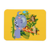 かわいいサファリ動物 マグネット (横)