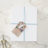 かわいいサファリ動物 ワイルドワン 女の子 ベビーシャワー ギフトタグ (より糸付き)