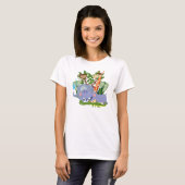 かわいいサファリ動物 Tシャツ (正面フル)