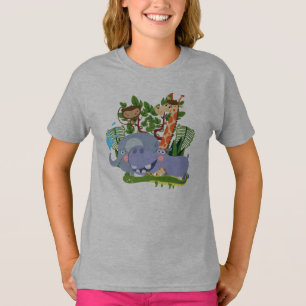 かわいいサファリ動物 Tシャツ