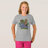 かわいいサファリ動物 Tシャツ (正面フル)
