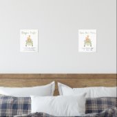 かわいいサファリ赤ちゃんシャワーゲームのポスターセット (寝室)