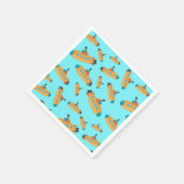 かわいいサブマリン模様キッズパーティー スタンダードカクテルナプキン (角)
