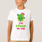 かわいいサボテンかわいいサボテン私はあなたに付き合っている Tシャツ (正面)