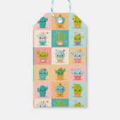 かわいいサボテンかわいいベビーシャワー ギフトタグ (裏面)