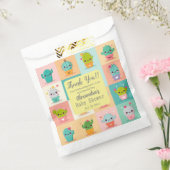 かわいいサボテンかわいい赤ちゃんシャワーありがとう フェイバーバッグ (封をした状態)