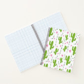 かわいいサボテンとハートの緑 ノートブック (内部)