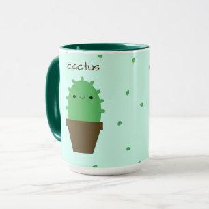かわいいサボテンのかわいいの植物のマグ マグカップ