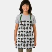 かわいいサボテンのガーデニングの子供 エプロン (インサイチュ)