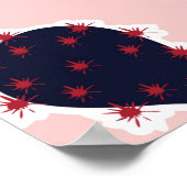 かわいいサボテンのシームレスなパターン甘い気分とトーン、 ポスター (角)