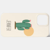 かわいいサボテンのテーマのスマホケース Case-Mate iPhoneケース (裏面 (横))
