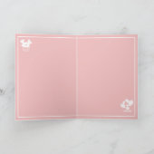 かわいいサボテンのピンクのハッピーバースデー カード (内部)