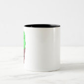 かわいいサボテンのマグ ツートーンマグカップ (中央)