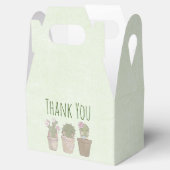 かわいいサボテンの女の子を着てジュエリーありがとう フェイバーボックス (オープン)