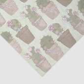 かわいいサボテンの女の子着ジュエリー柄 薄葉紙 (詳細)