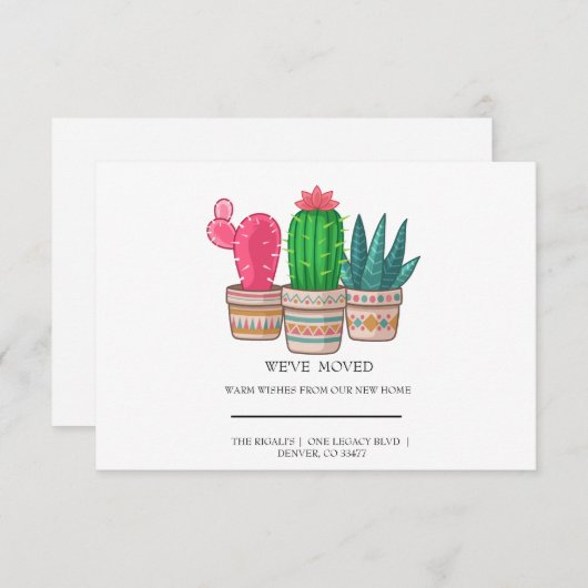 かわいいサボテンの家を動かす (正面/裏面)