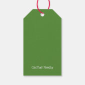 かわいいサボテンの家族 – 水彩画 ギフトタグ (裏面)