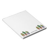 かわいいサボテンの家族 – 水彩画 ノートパッド (アングル)