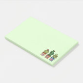 かわいいサボテンの家族 – 水彩画 ポストイット (アングル)