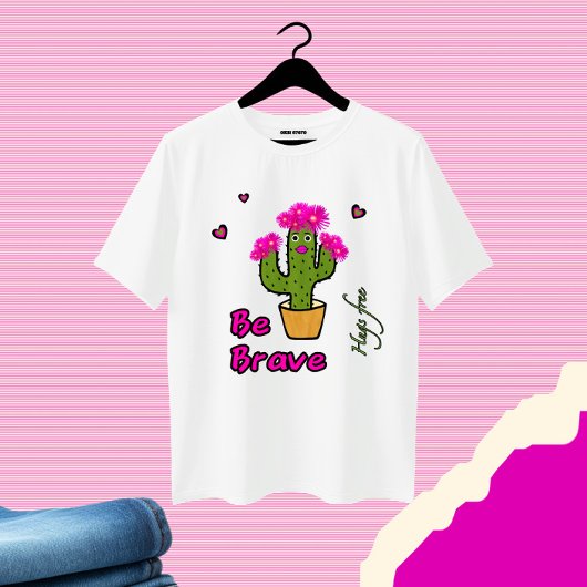 かわいいサボテンの少女 Tシャツ