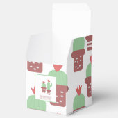 かわいいサボテンの柄の誕生日パーティーお礼メッセージ フェイバーボックス (オープン)