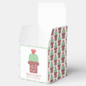 かわいいサボテンの植物誕生日パーティーありがとう フェイバーボックス (オープン)