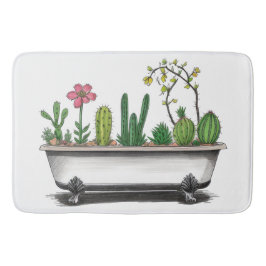 かわいいサボテンの植物 バスマット
