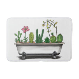かわいいサボテンの植物 バスマット