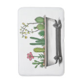 かわいいサボテンの植物 バスマット (正面縦)