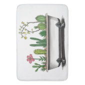 かわいいサボテンの植物 バスマット (正面縦)