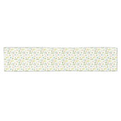 かわいいサボテンの永続的なパターン ショートテーブルランナー (横)