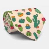 かわいいサボテンの永続的なパターン ネクタイ (ロール)