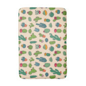 かわいいサボテンの永続的なパターン バスマット (正面縦)