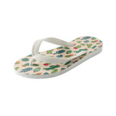 かわいいサボテンの立ち型 キッズビーチサンダル (アングル)