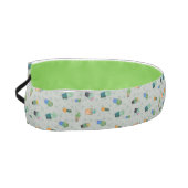 かわいいサボテンの緑の花模様 アスレチックヘッドバンド (左)