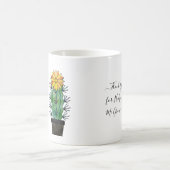 かわいいサボテンの緑救済私の成長に感謝 コーヒーマグカップ (中央)