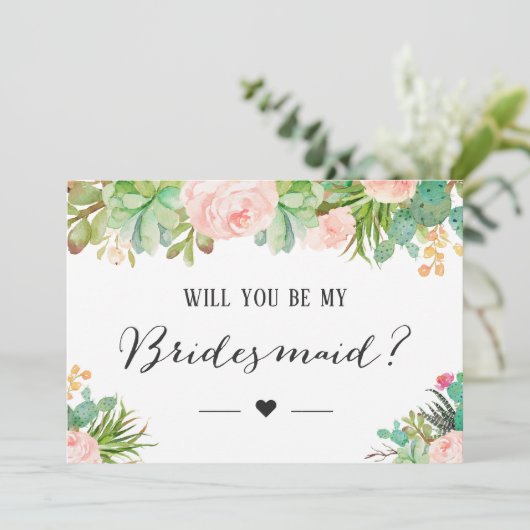 かわいいサボテンの花の仲間になってくれる？ 招待状 (スタンド正面)