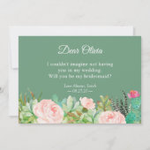 かわいいサボテンの花の仲間になってくれる？ 招待状 (裏面)