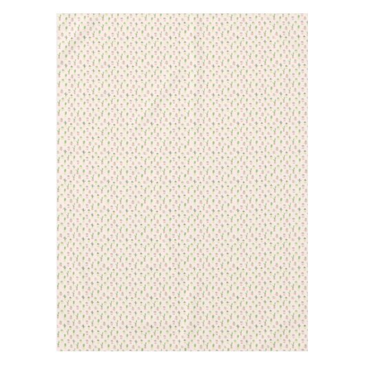 かわいいサボテンパターン テーブルクロス (正面)