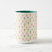 かわいいサボテンパターン マグカップ (中央)