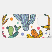 かわいいサボテンヴィンテージシームレスパターン Case-Mate iPhoneケース (裏面 (横))